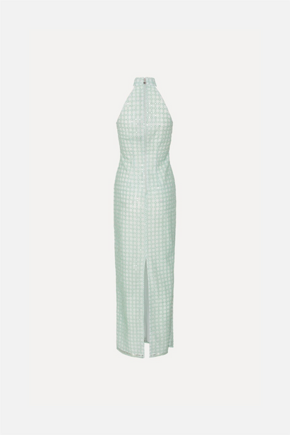 Beaded Maxi Dress Ice Flow.