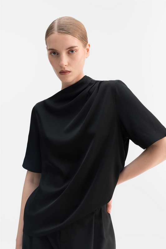 Ahlvar Gallery Lima silk tee Black