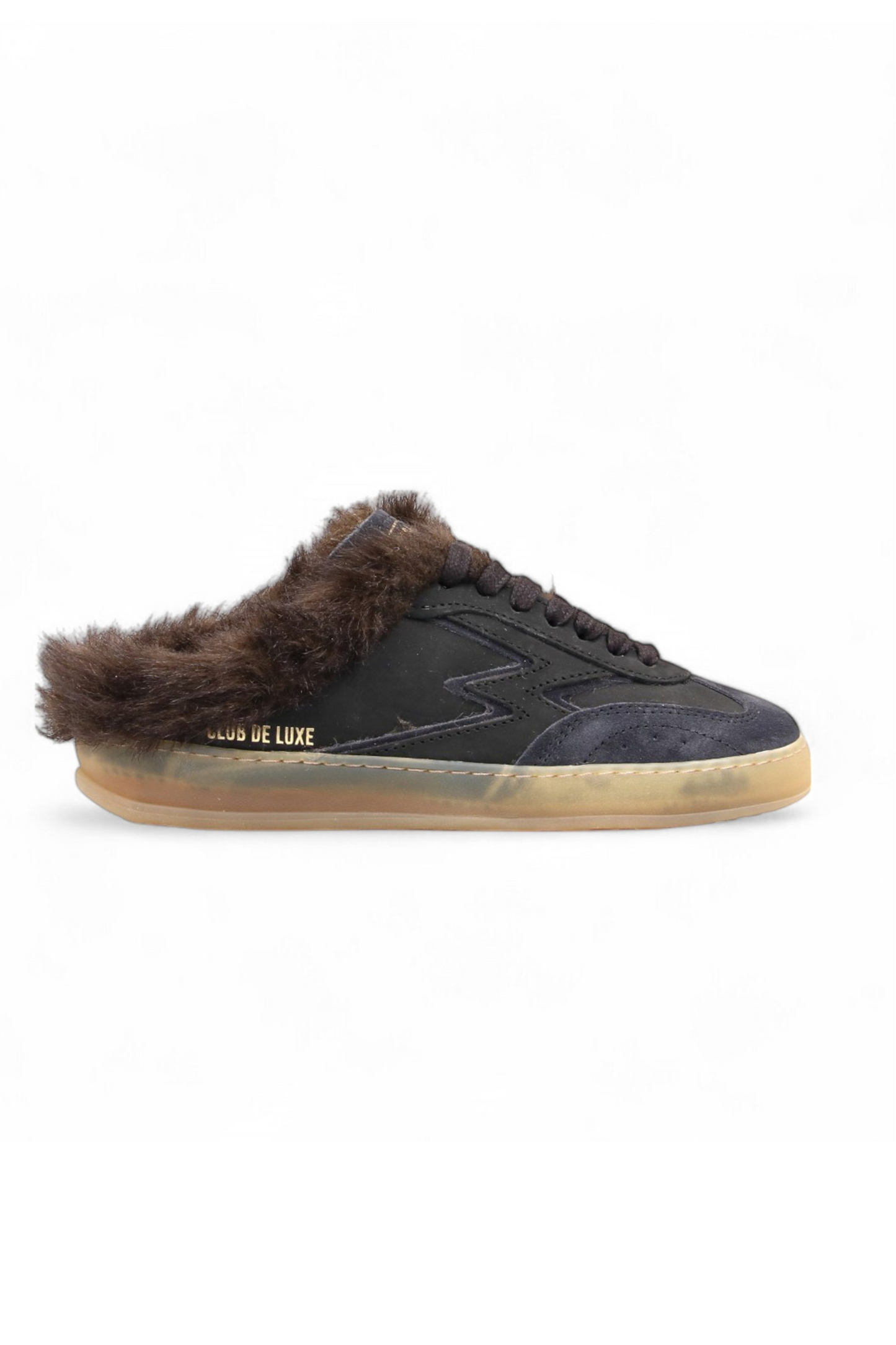 Master club Faux fur total black brown