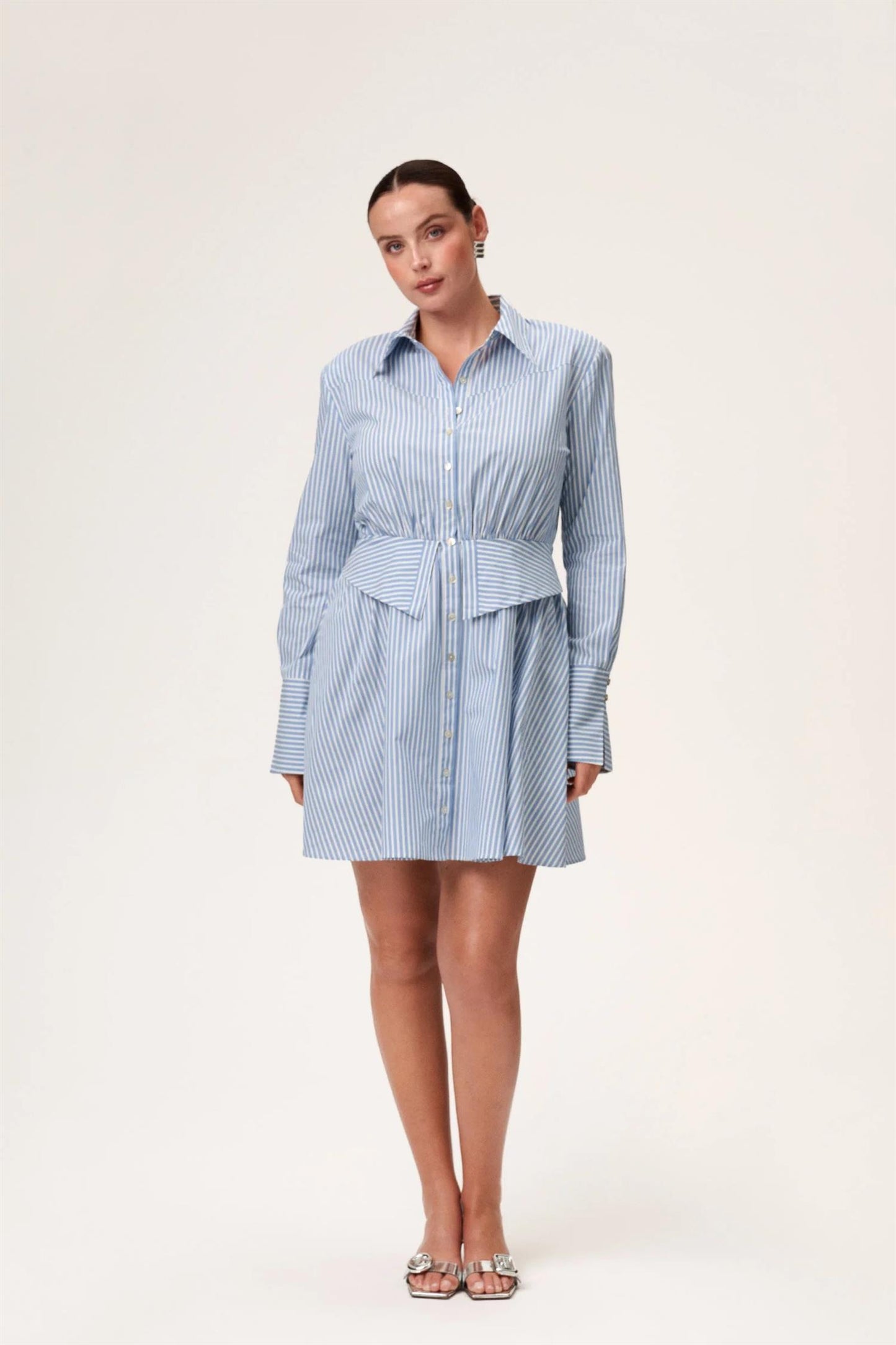 Alassio Dress Blue Stripe