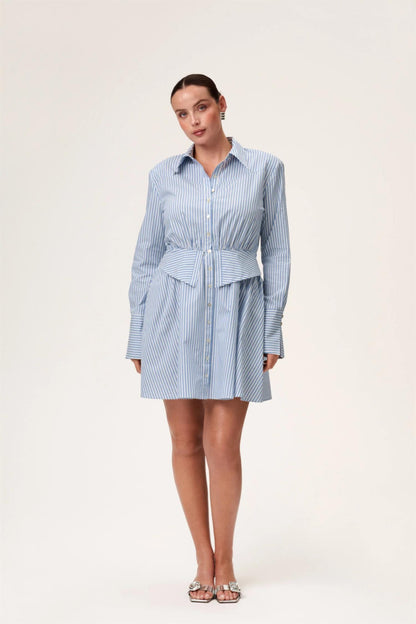 Alassio Dress Blue Stripe