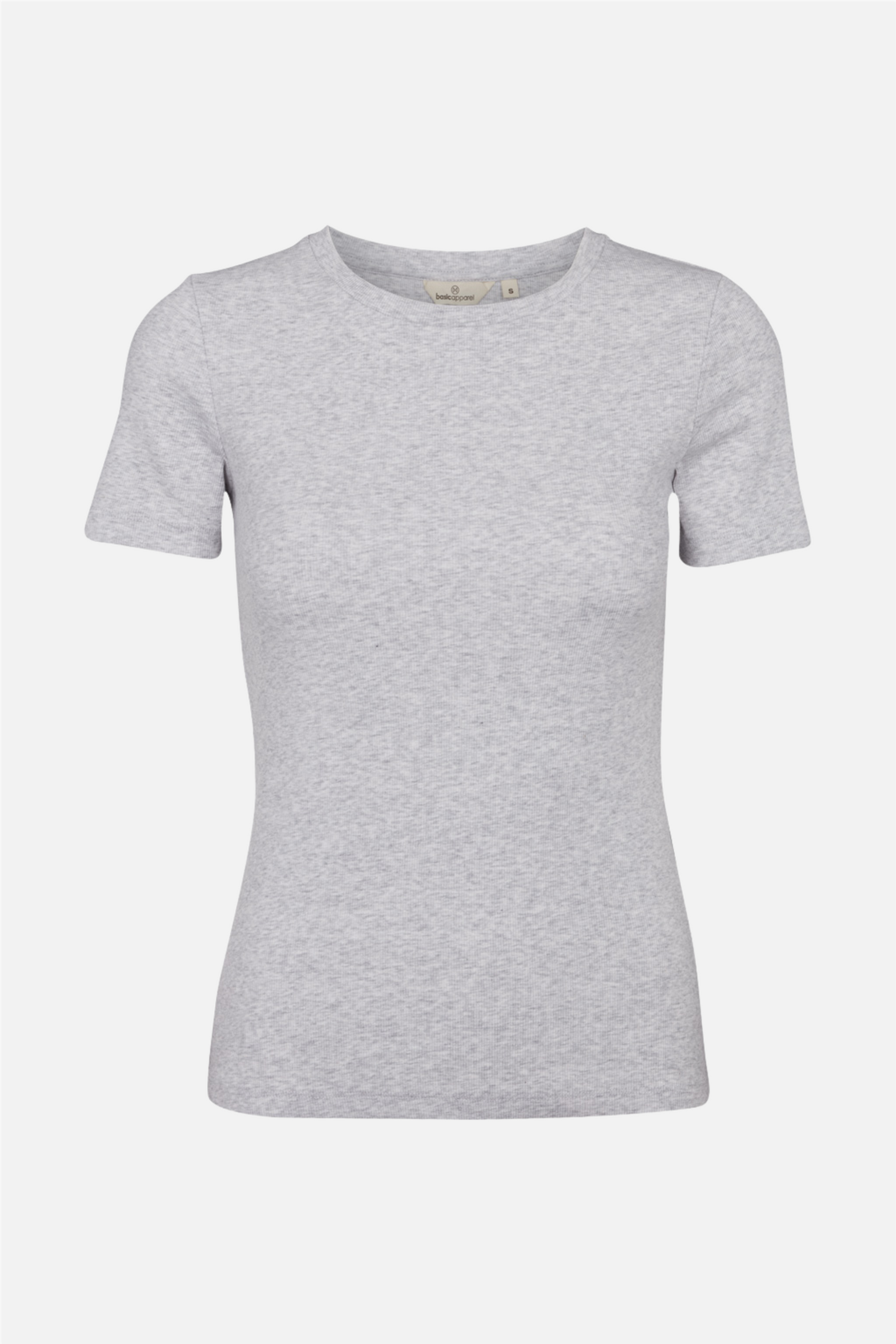 Ludmilla SS O-Neck GOTS Light Grey Mel..