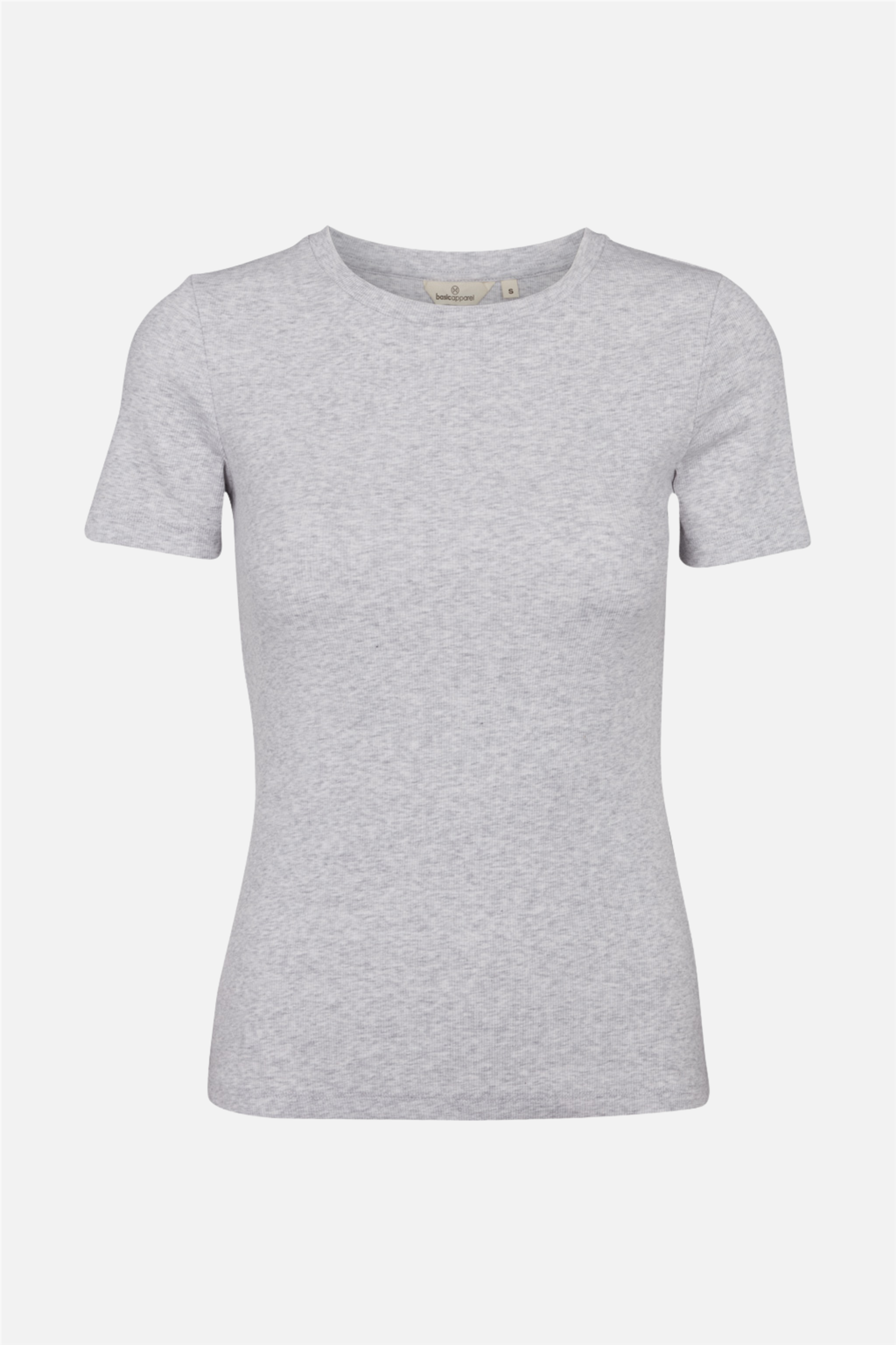 Ludmilla SS O-Neck GOTS Light Grey Mel..