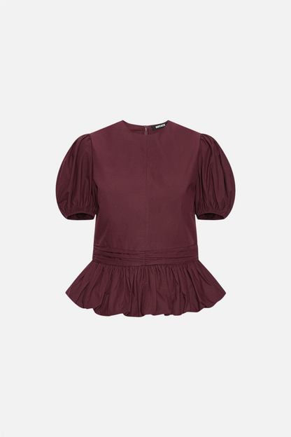 Puff Sleeve Top Zinfandel.