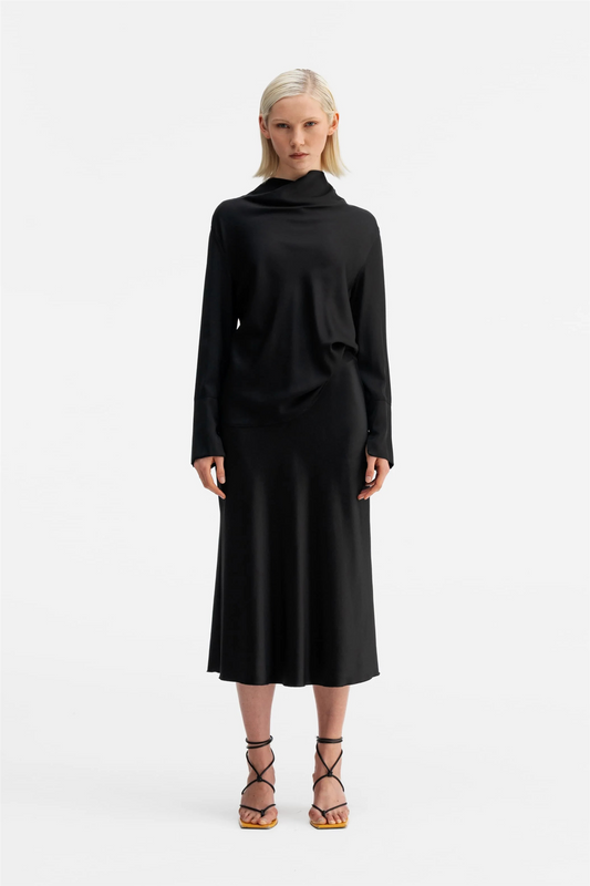 Ayumi Silk Blouse Black