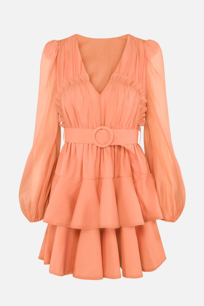 Iris Dress (Long) Peach