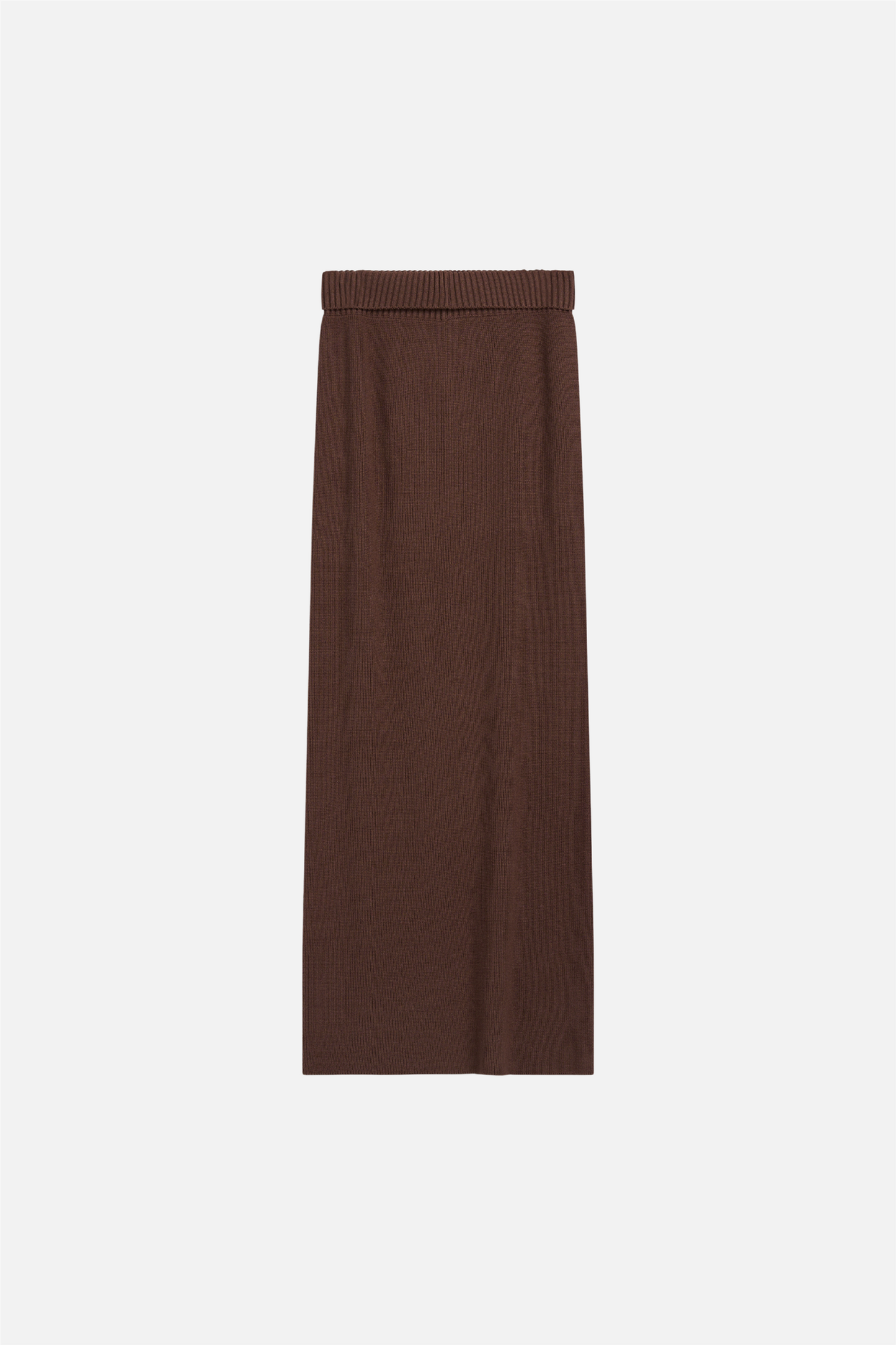 Atari Rib Skirt Walnut Brown