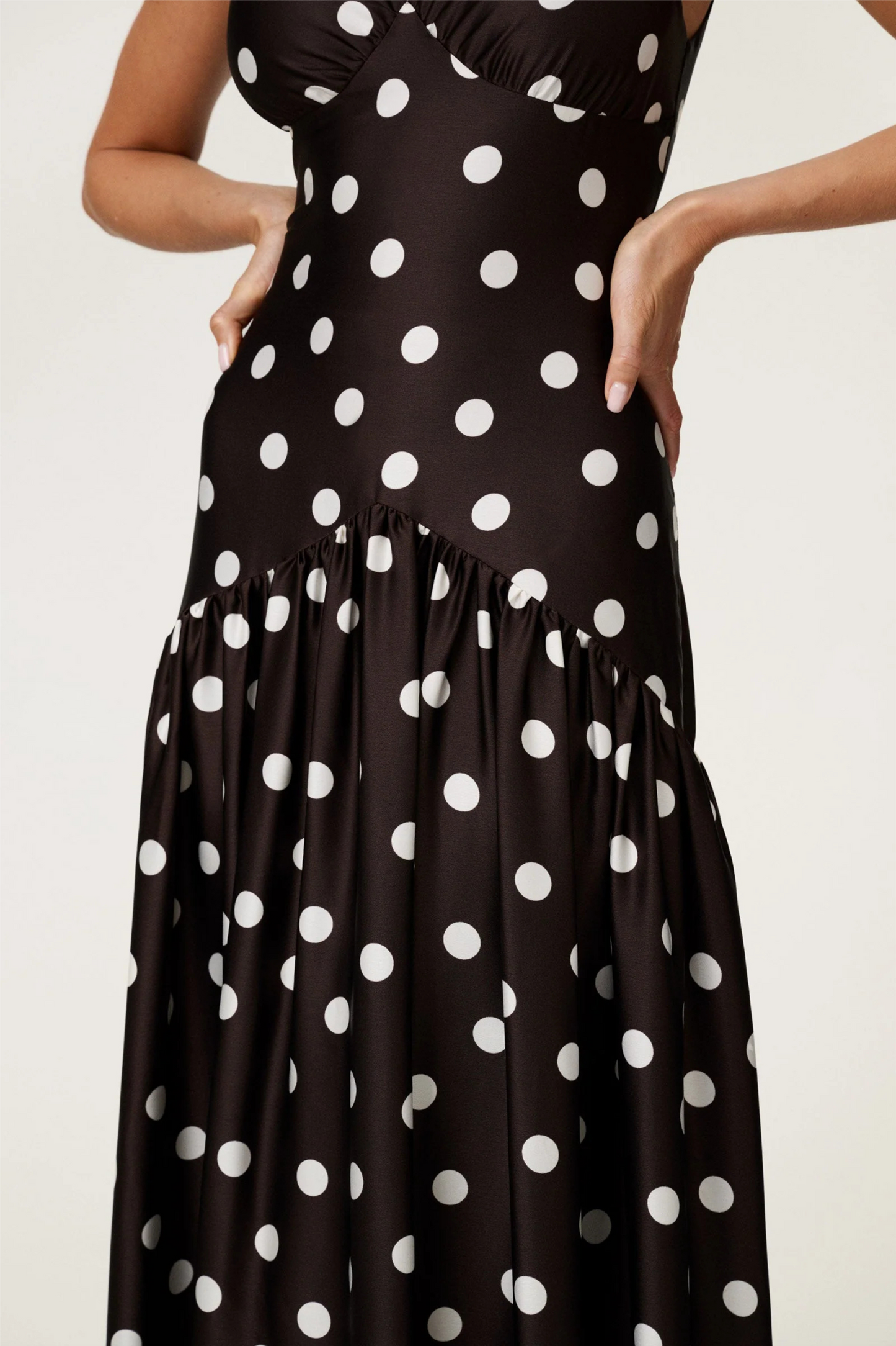 Toulouse Dress Brown Dot