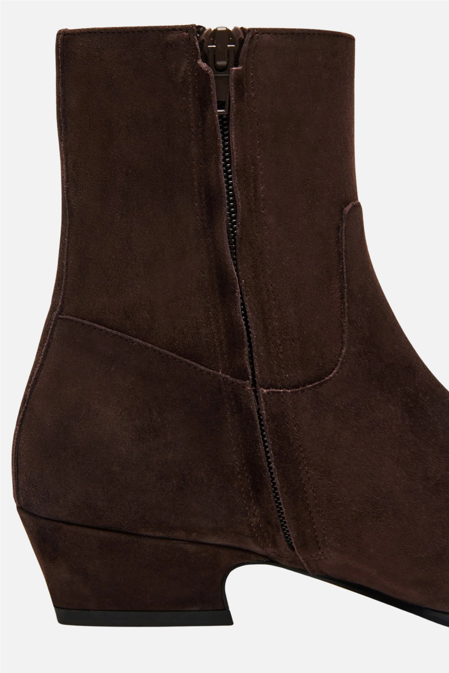 Dusty Ankle Boot Chocolate Brown Suede.