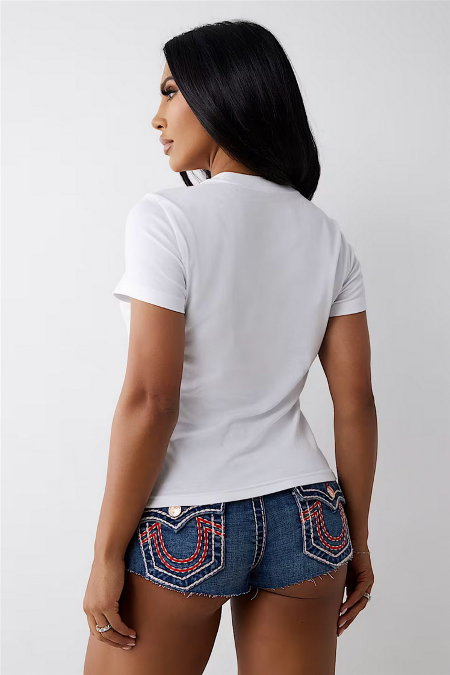 Crystal Logo California Tee Optic White