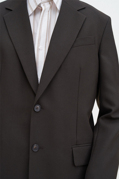 Davina Blazer Dark Chocolate.