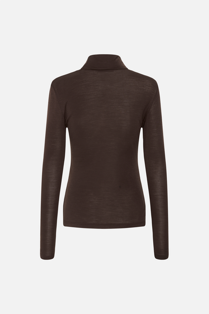 GZninia wool rollneck Chocolate Torte.
