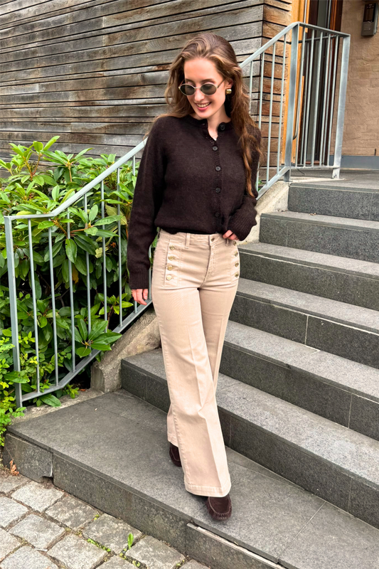Giudith Cord Jeans Taupe