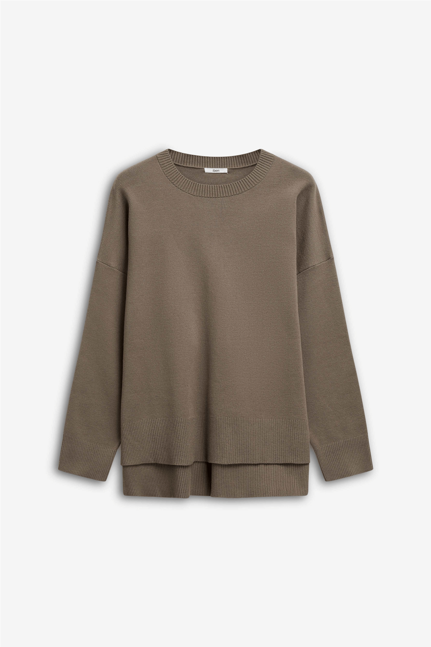 IBEN SERGE ROUNDNECK SWEATER Taupe