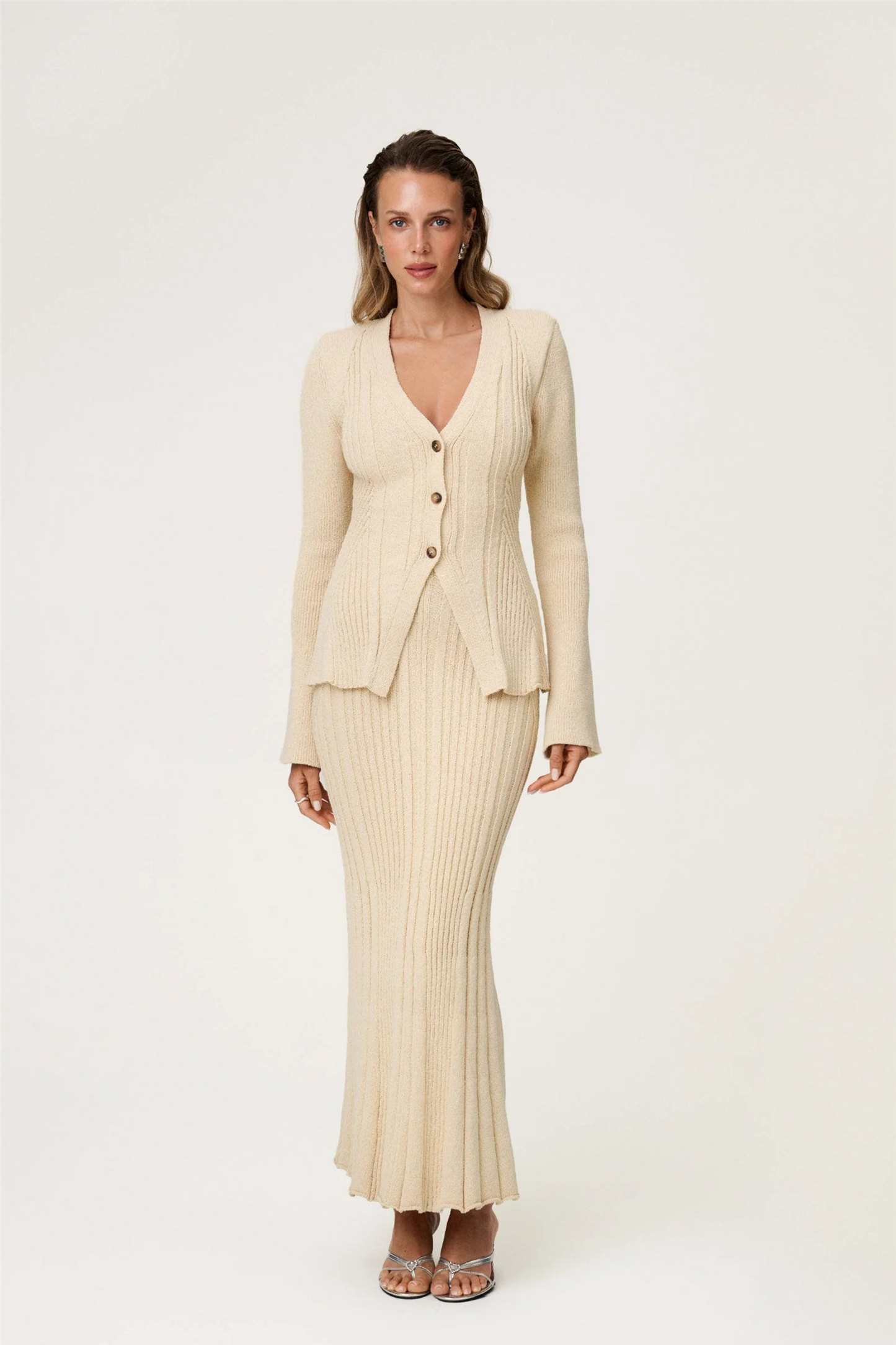 Lugo Cardigan Butter Beige