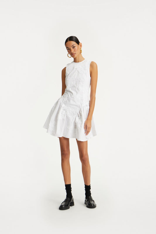 Poplin Mini Dress Bright White