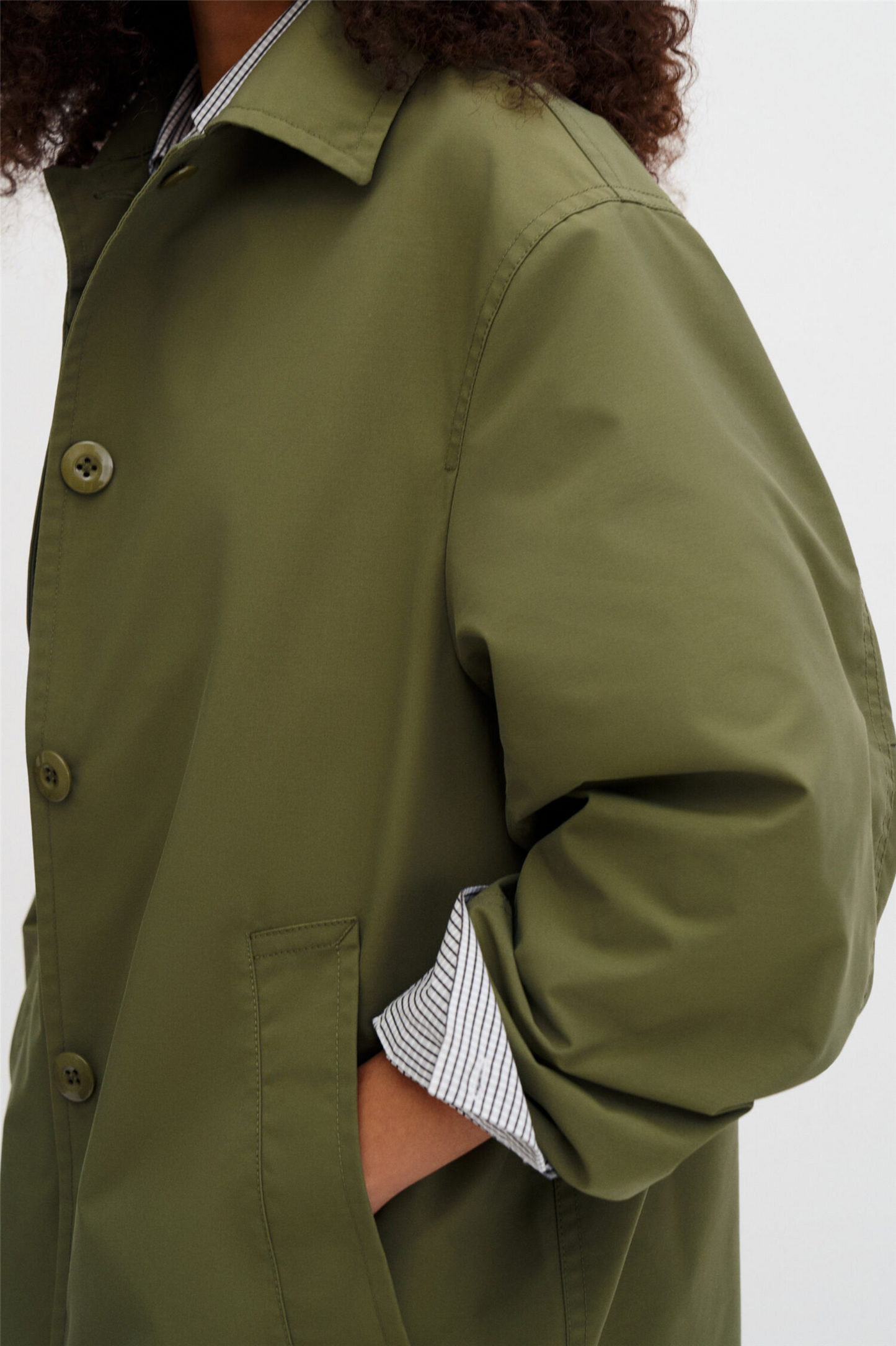 Cassie car coat Laurel Green
