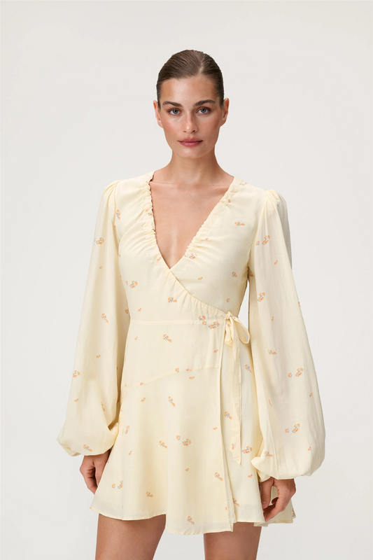 Portofino Mini Dress Yellow Rose.