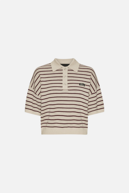 Slinky Polo Knit Oatmeal Comb..