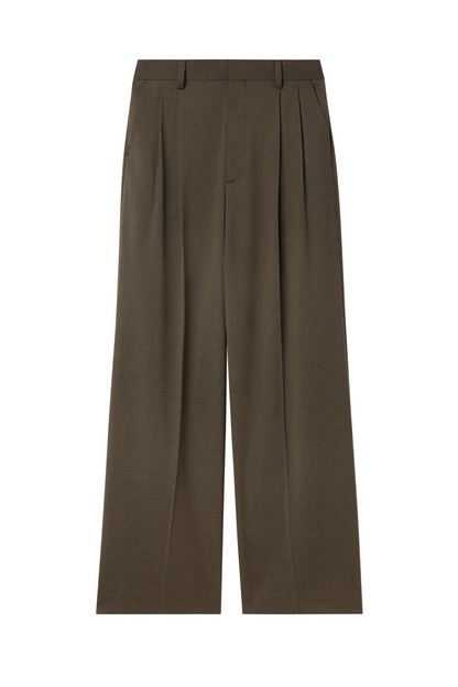 Darcey Wool Trousers Walnut Brown