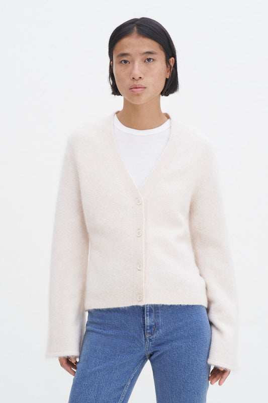 Fluffy cardigan Canvas Beige