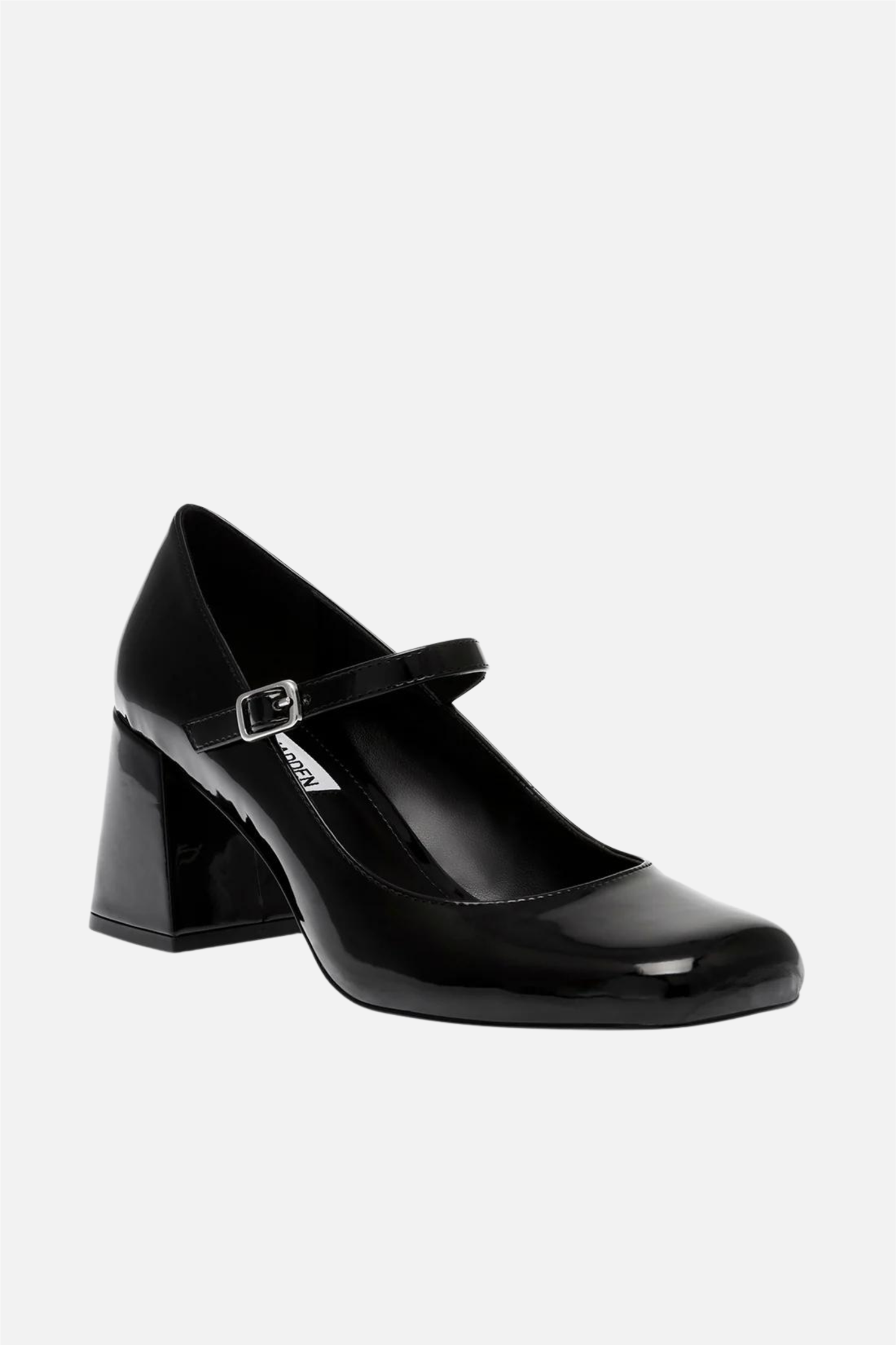 Pep Talk Heeled Sandal Black Patent.