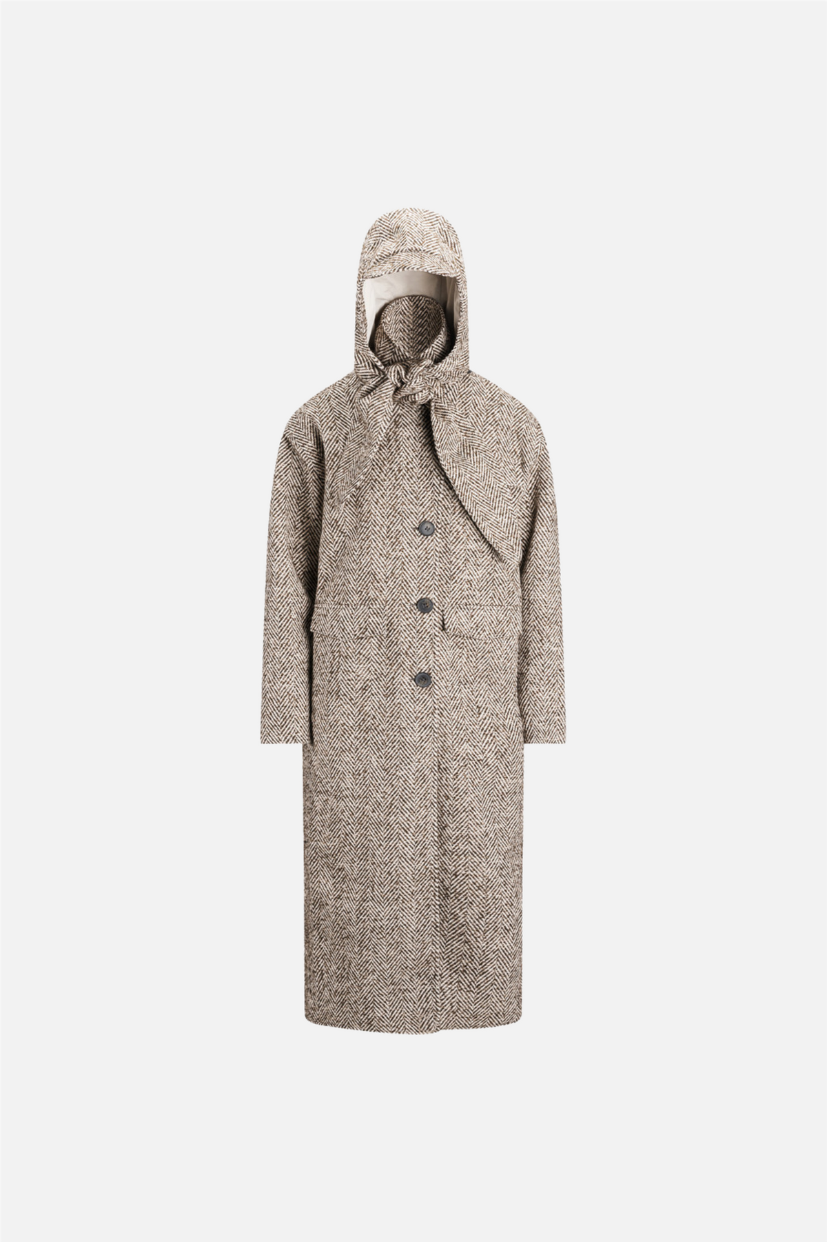 Regntid Coat Brown Herringbone