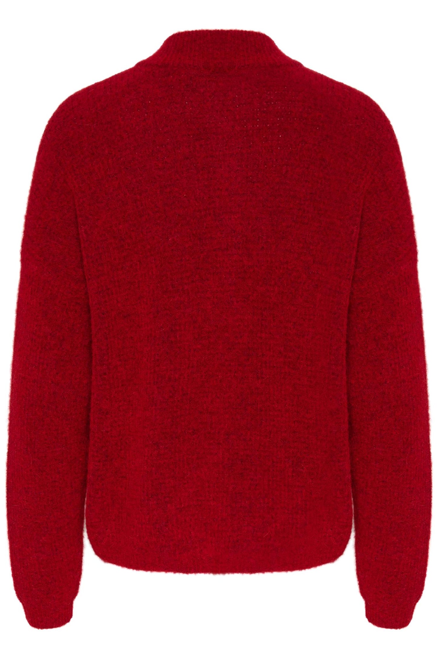 AlphaGZ short cardigan Haute Red Melange