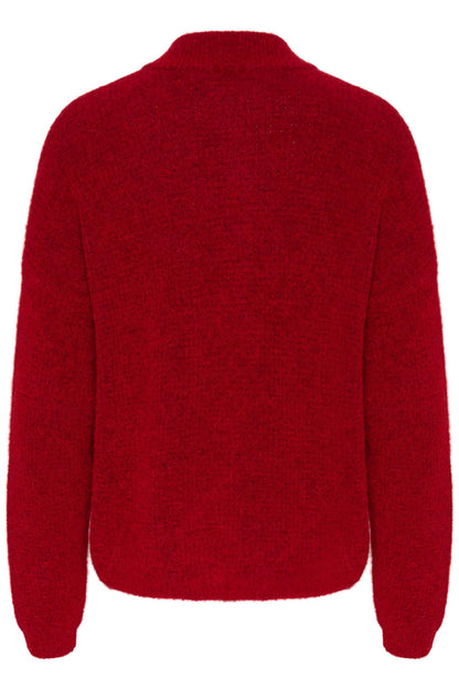 AlphaGZ short cardigan Haute Red Melange