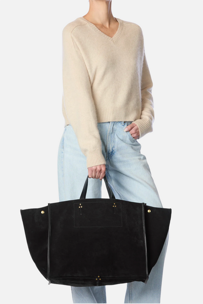 Leon L Split Suede Noir