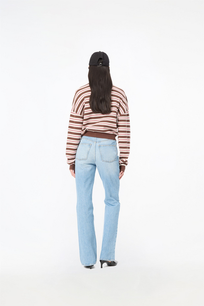 Slinky Knit Polo Shaved Chocolate.