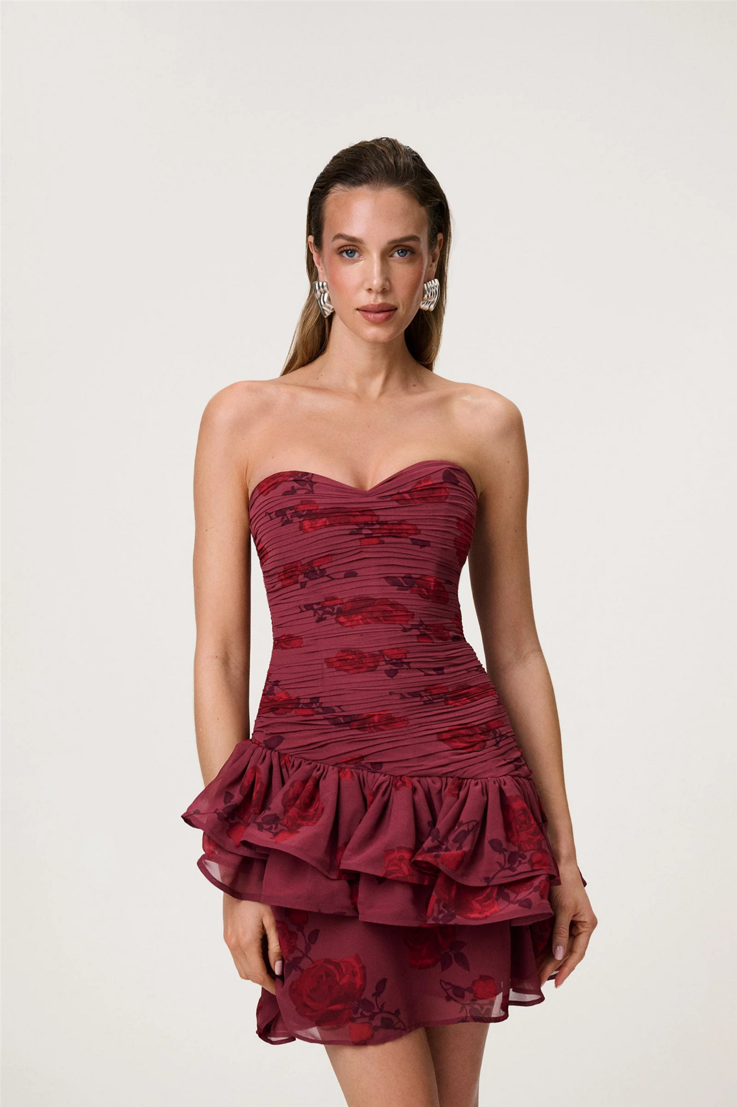 Barcelona Mini Dress Burnt Sienna