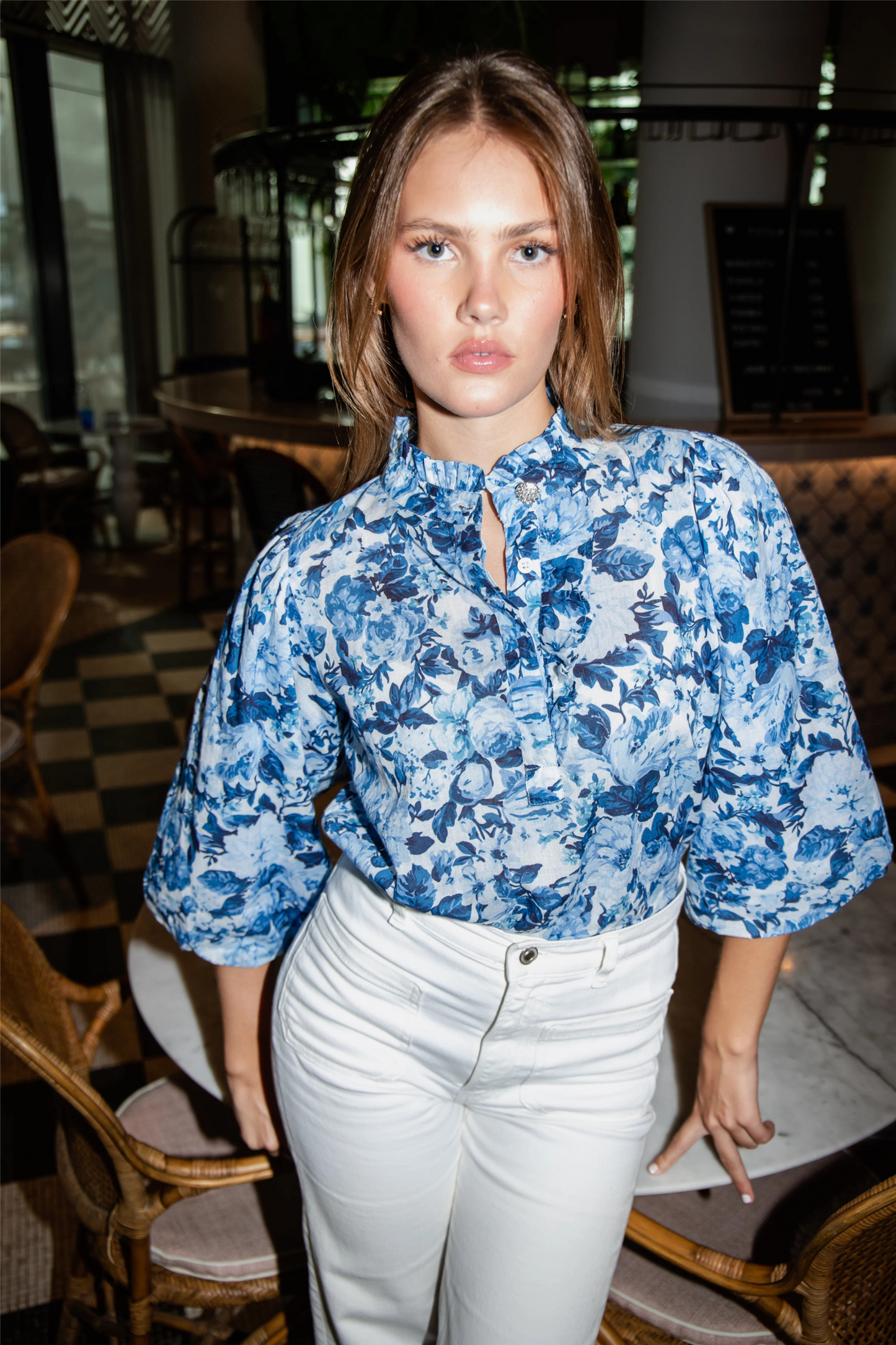 Ella Blouse Bleu De France