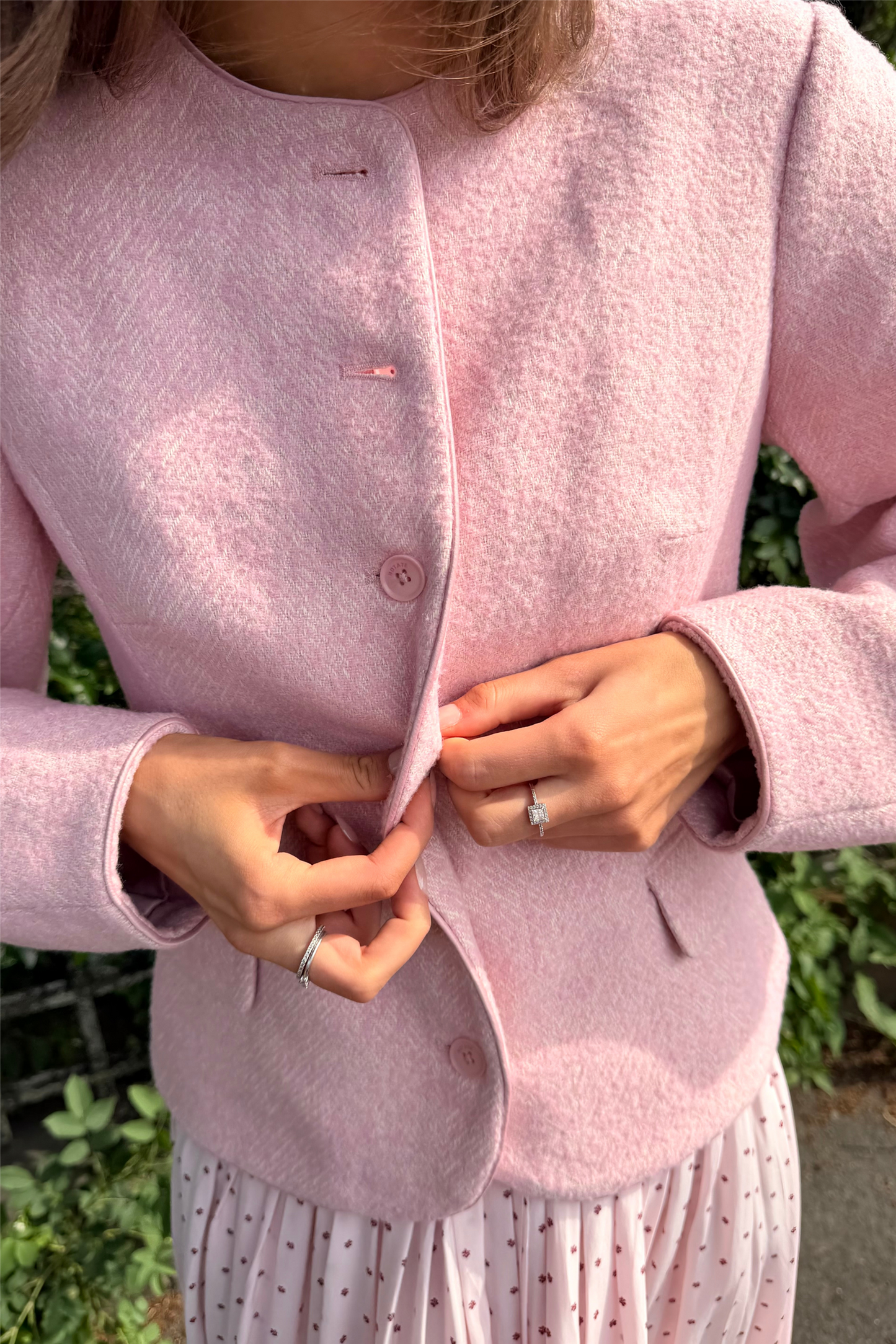 Cocoon Sleeved Jacket Cherry Blossom