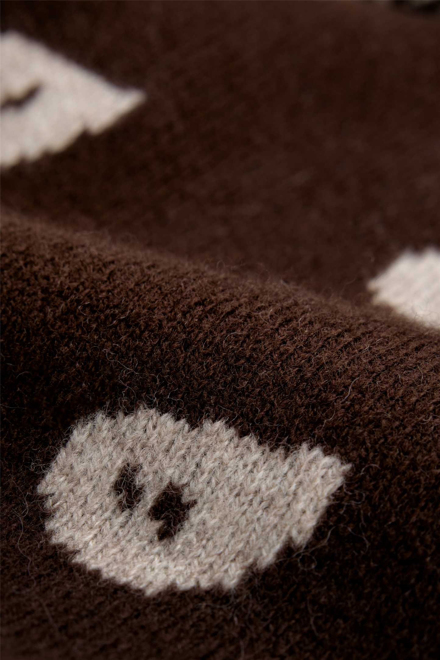 Angela Scarf Multi Black Coffee/Cream.