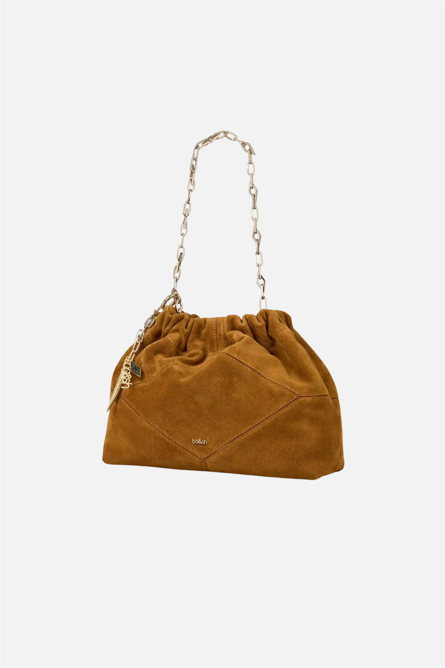 Bag S Suede Mini June Tote Cognac.