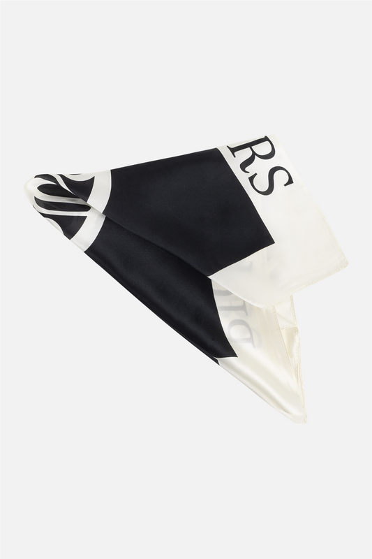 Palma Silk Scarf Black.