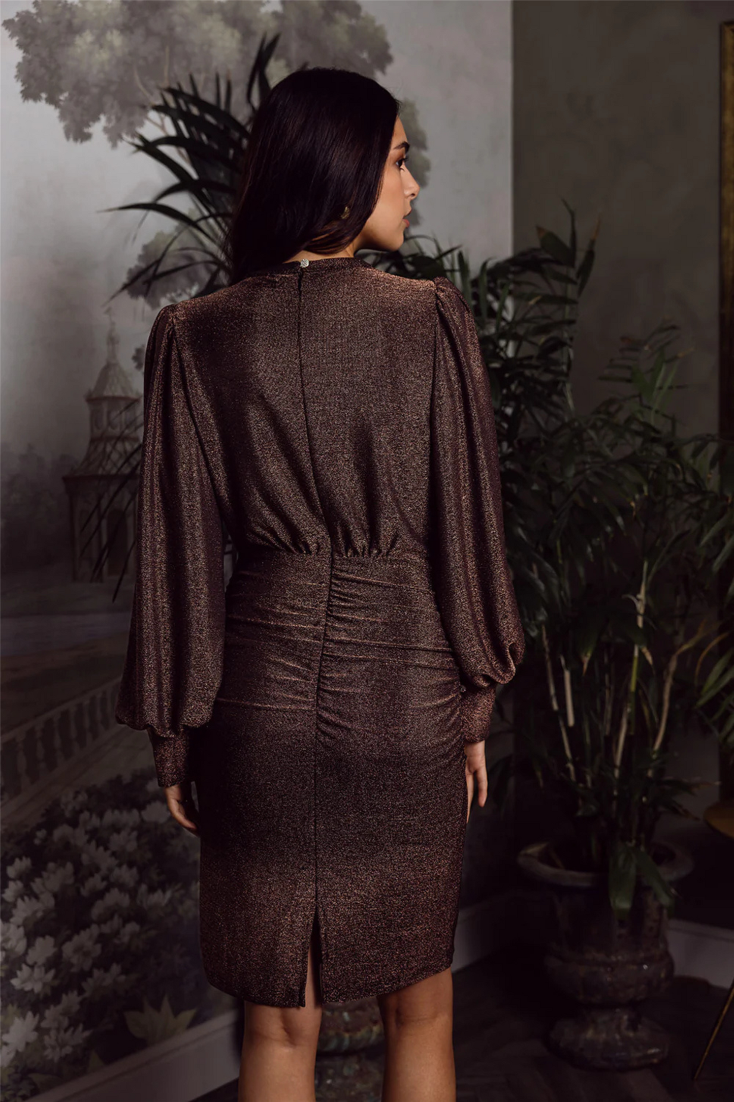 Ines Dress Brown Brown