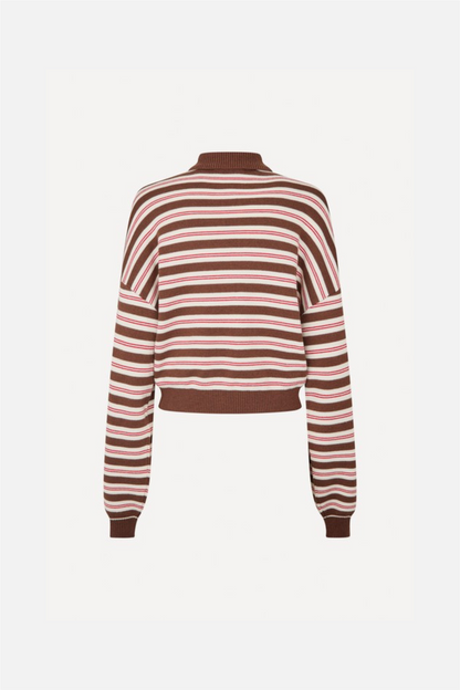 Slinky Knit Polo Shaved Chocolate.