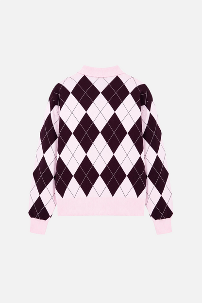 Lovemycras Pullover Pink Grape Check
