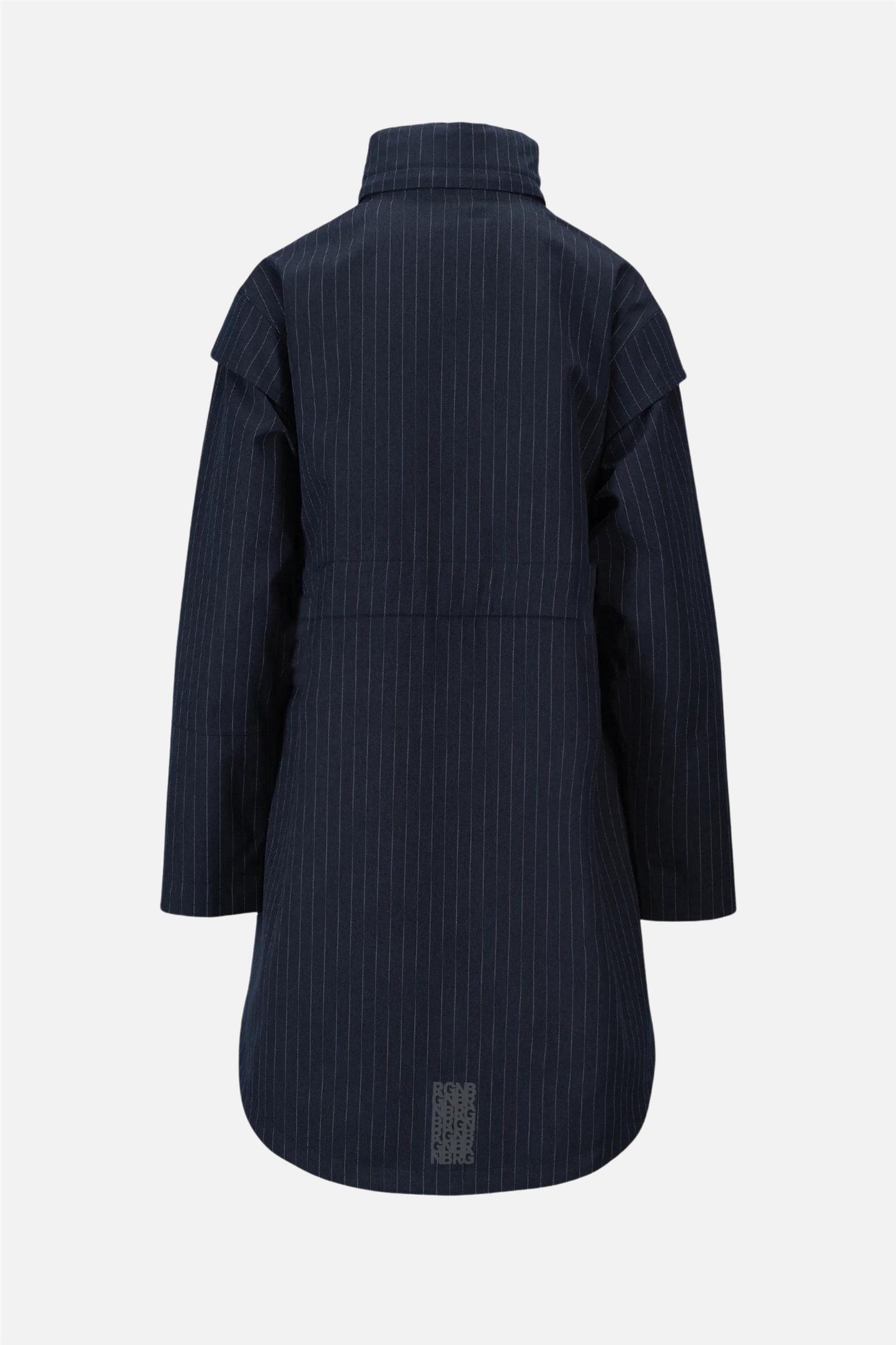 Monsun Coat Navy Pinstripe