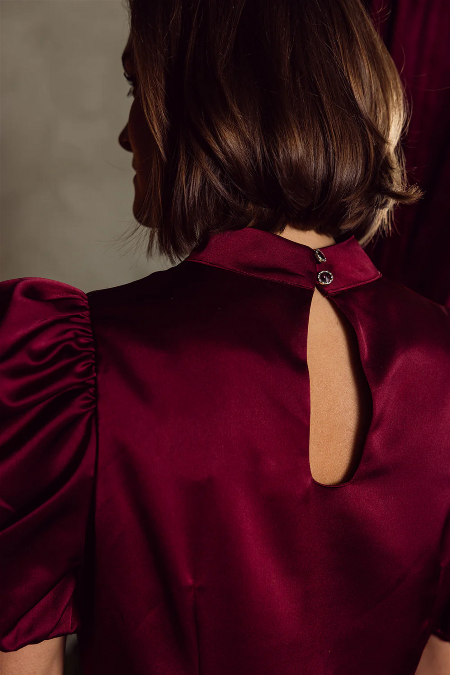 Mila Dress Burgundy Burgundy