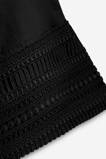 Atari Lace Shirt Ink Black