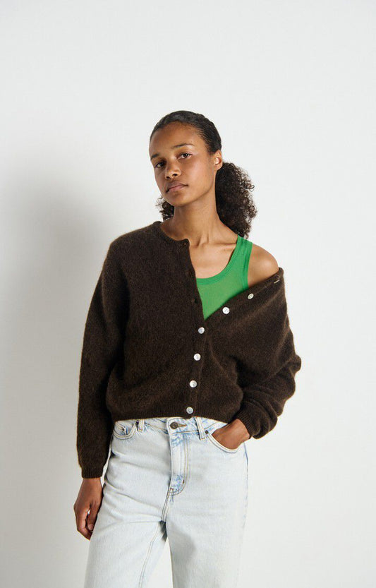 Vitow cardigan Brun
