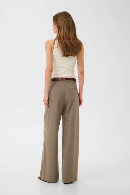 GZpaula MW wide pants Dark Timberwolf Melangé