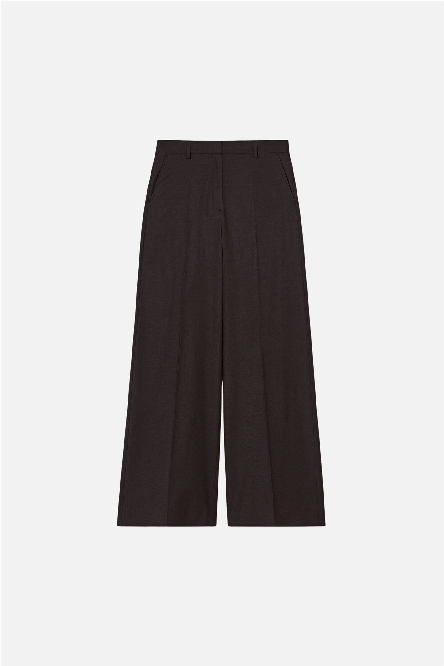 Harlow wool trousers Dark Chocolate.