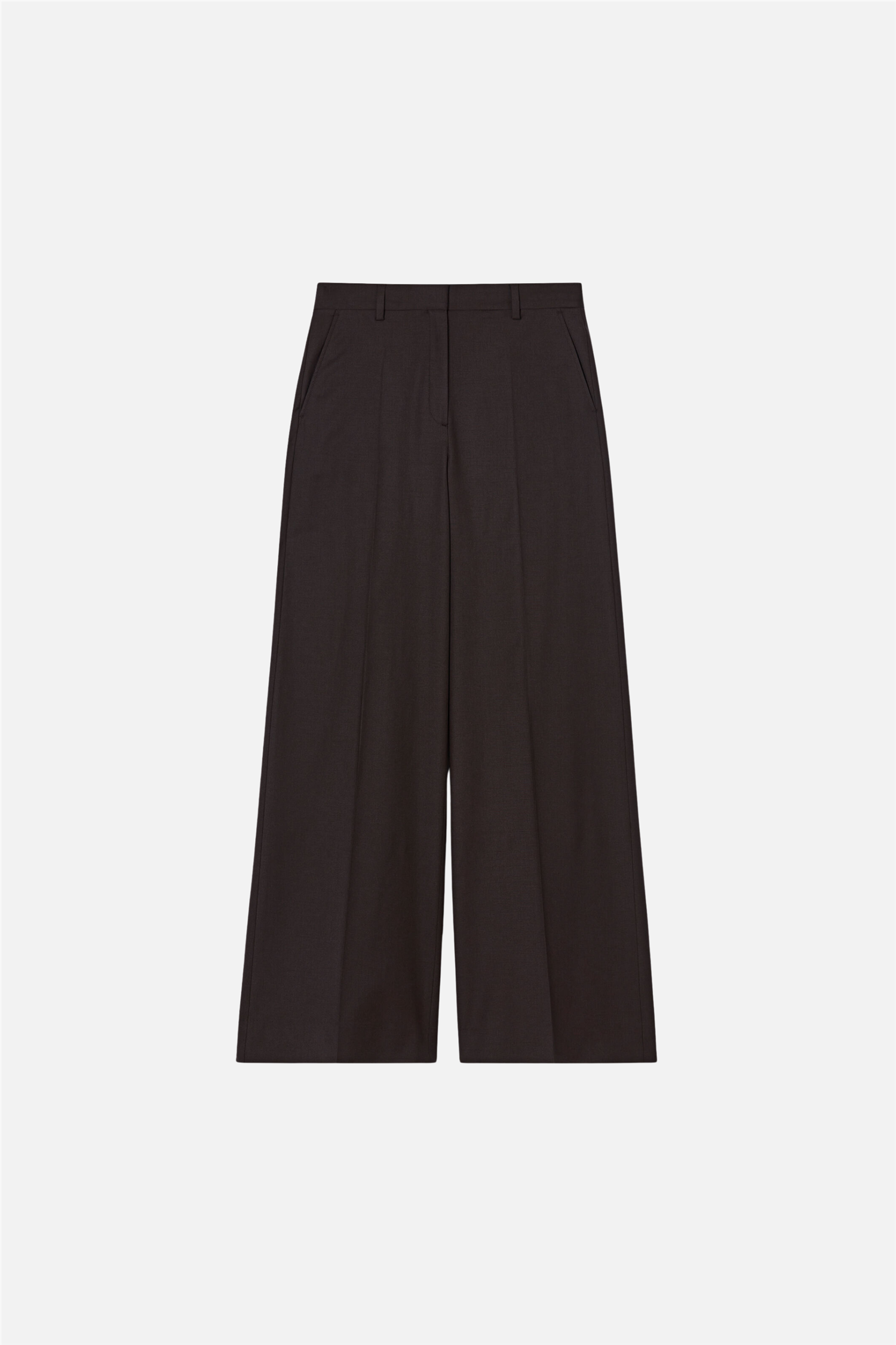 Harlow wool trousers Dark Chocolate.
