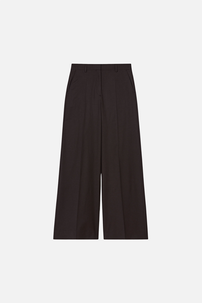 Harlow wool trousers Dark Chocolate.