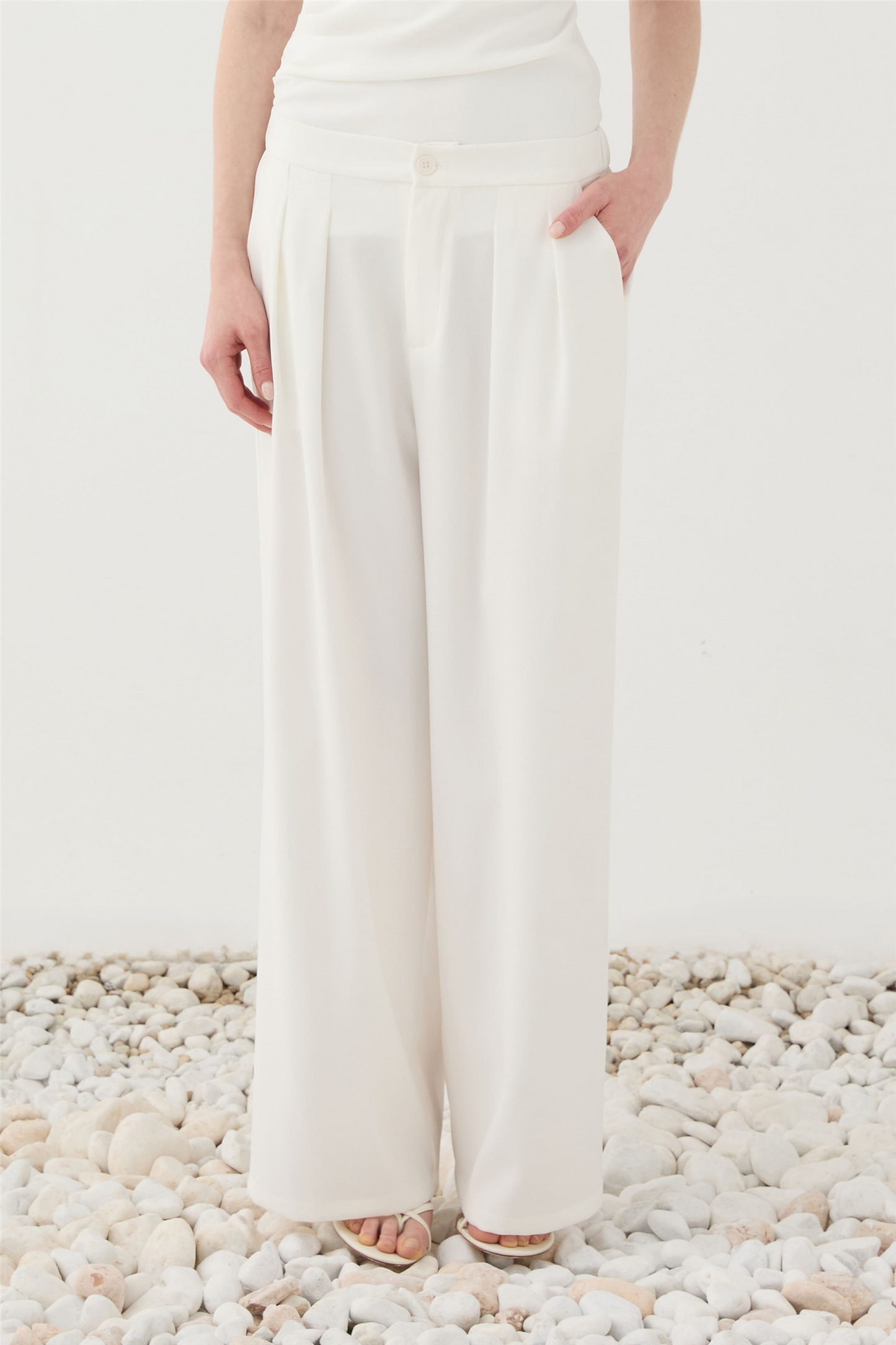 Wide Pants Bianco