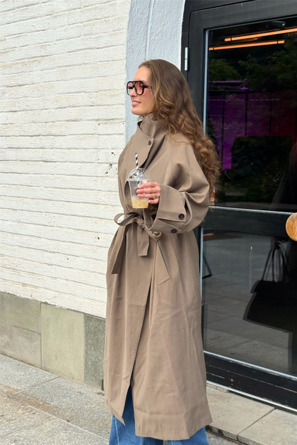 Atari Oversized Trenchcoat Khaki Brown